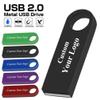 10 Pack 2GB Custom USB Flash Drives Personalized Your Logo, Customize Name Logo Metal USB Pendrive Memory Stick,Customize Logo USB 2.0 for Company Ads Wedding Photography Vedio Gift (Red 2GB) view 2