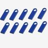 10 Pack 2GB Custom USB Flash Drives Personalized with Your Logo, Customize Name Logo Metal USB Pendrive Memory Stick,Customize Logo USB 2.0 for Company Ads Wedding Photography Vedio Gift (Blue 2GB) view 1