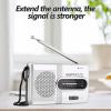 AM/FM Pocket Radio - Portable Mini Digital Radio Stereo Speakers Receiver Music Player with Earphone Jack for Walk, Gym, Jogging, Camping view 3