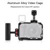 Camnoon Camera Cage + Top Handle + Side Grip Kit Aluminum Alloy Video Cage with Cold Shoe Mount Numerous 1/4 Inch Threads Replacement for Canon R7 Camera view 3
