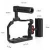 Camnoon Camera Cage + Top Handle + Side Grip Kit Aluminum Alloy Video Cage with Cold Shoe Mount Numerous 1/4 Inch Threads Replacement for Canon R7 Camera view 4