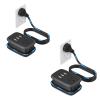 2 Pack Travel Power Strip, NTONPOWER Portable Flat Plug Power Strip with 2 Outlets 3 USB Ports, Wrapped Extension Cord 3 ft, Cruise Approved, Compact Size for Home Office Hotel, Travel Essentials view 1