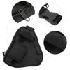 Radio Holster Chest Harness, Walkie Talkie Vest with Multi Layers Pouch, 10.2x6.69in Single Radio Pouch Bag with Adjustable Shoulder Strap - Black view 4