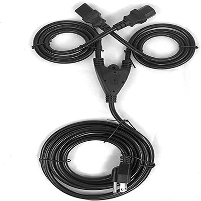 [UL Listed] OMNIHIL 10FT 3 Prong Power Cord Splitter Compatible with Focal Shape Twin