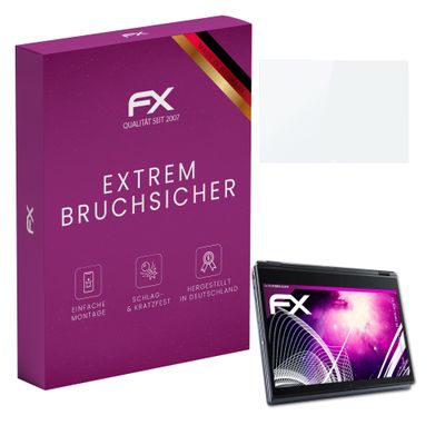 atFoliX Plastic Glass Protective Film compatible with Acer TravelMate Spin P6 TMP614RN-52, 9H Hybrid-Glass FX Screen Protector
