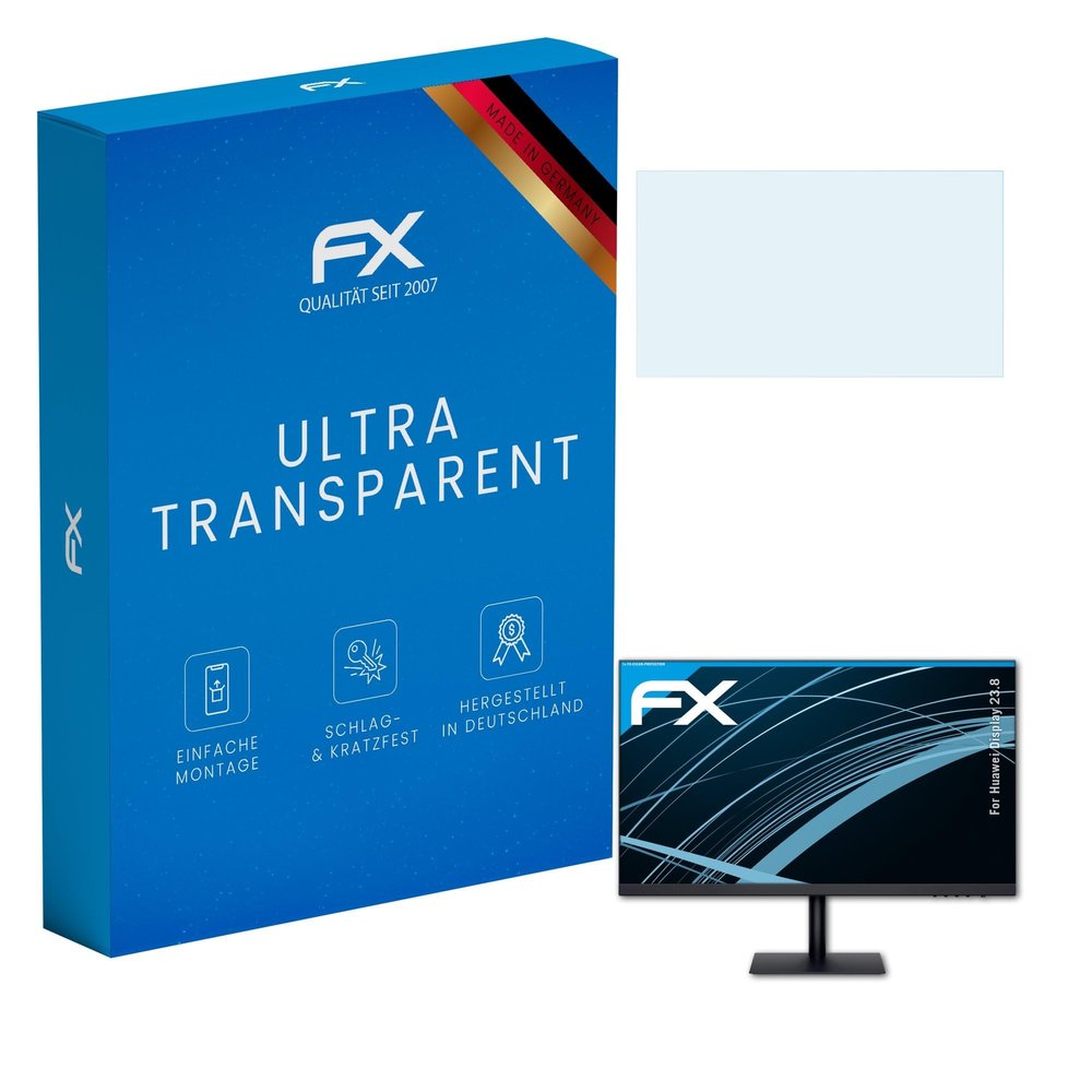 atFoliX Screen Protection Film compatible with Huawei Display 23.8 Screen Protector, ultra-clear FX Protective Film