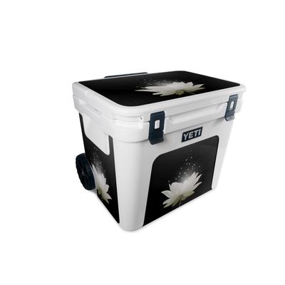 MightySkins Skin Compatible with Yeti Roadie 60 Wheeled Cooler - Twilight Lotus | Protective, Durable, and Unique Vinyl Decal wrap Cover | Easy to Apply, Remove, and Change Styles | Made in The USA