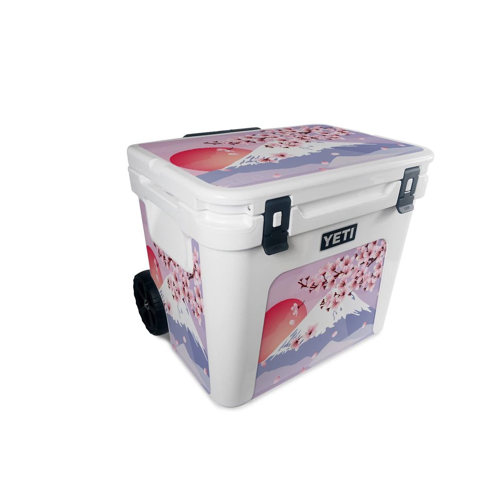 MightySkins Skin Compatible with Yeti Roadie 60 Wheeled Cooler - Fuji Sunset | Protective, Durable, and Unique Vinyl Decal wrap Cover | Easy to Apply, Remove, and Change Styles | Made in The USA