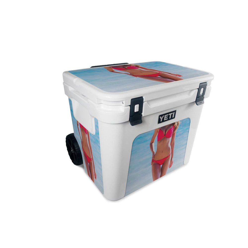 MightySkins Skin Compatible with Yeti Roadie 60 Wheeled Cooler - Bikini | Protective, Durable, and Unique Vinyl Decal wrap Cover | Easy to Apply, Remove, and Change Styles | Made in The USA