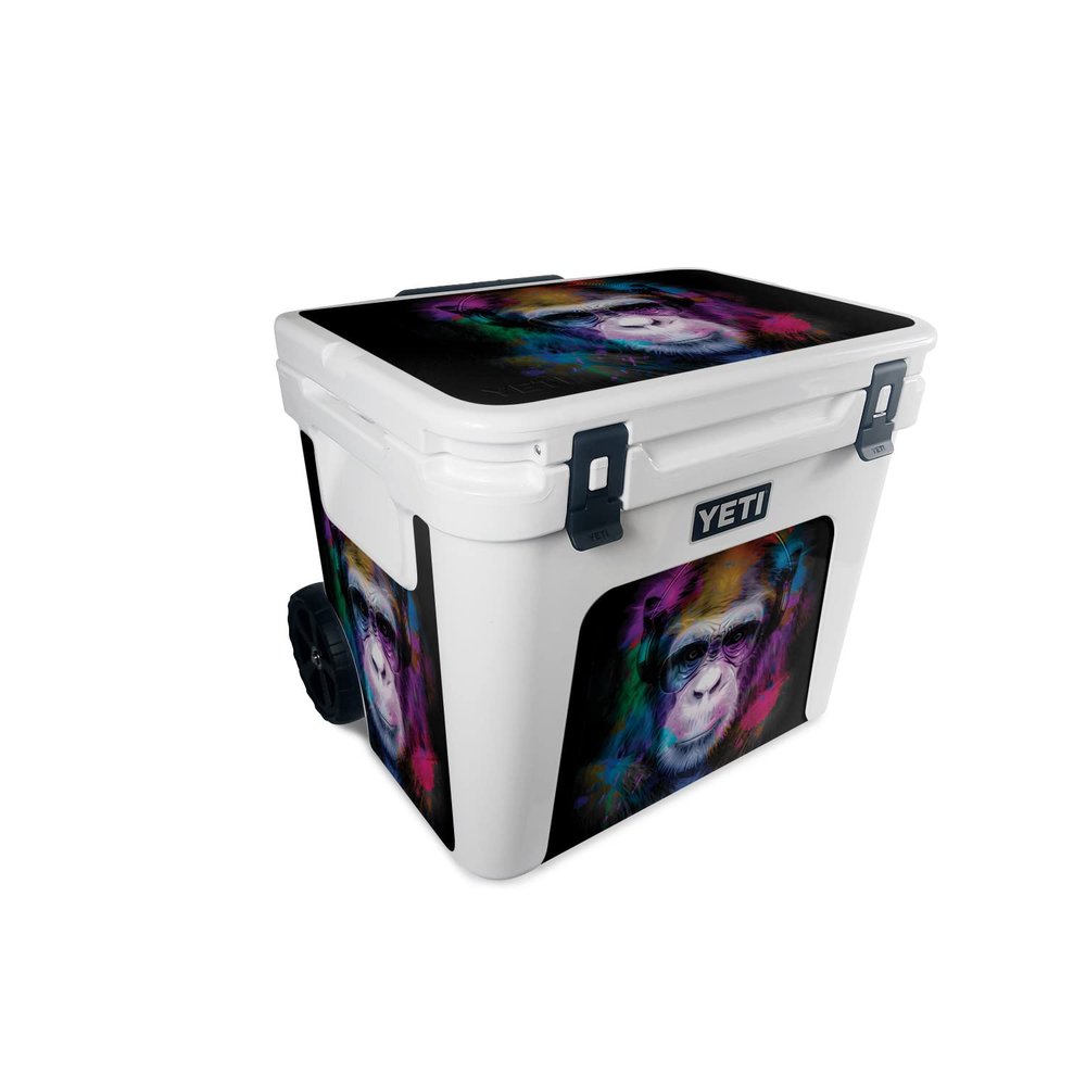 MightySkins Skin Compatible with Yeti Roadie 60 Wheeled Cooler - Neon Monkey | Protective, Durable, and Unique Vinyl Decal wrap Cover | Easy to Apply, Remove, and Change Styles | Made in The USA