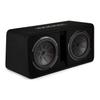 KICKER CompR 12"(30cm) Dual subwoofers in Vented encl, 2ohm, RoHS Compliant (Renewed) view 1