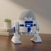 Android Rus-T1 Stand Speaker Compatible with Alexa Echo Dot 3 Gen, 4 Gen, 5 Gen, HomePod mini, Google Home Mini/Nest Mini y genericos (White/Blue) view 2