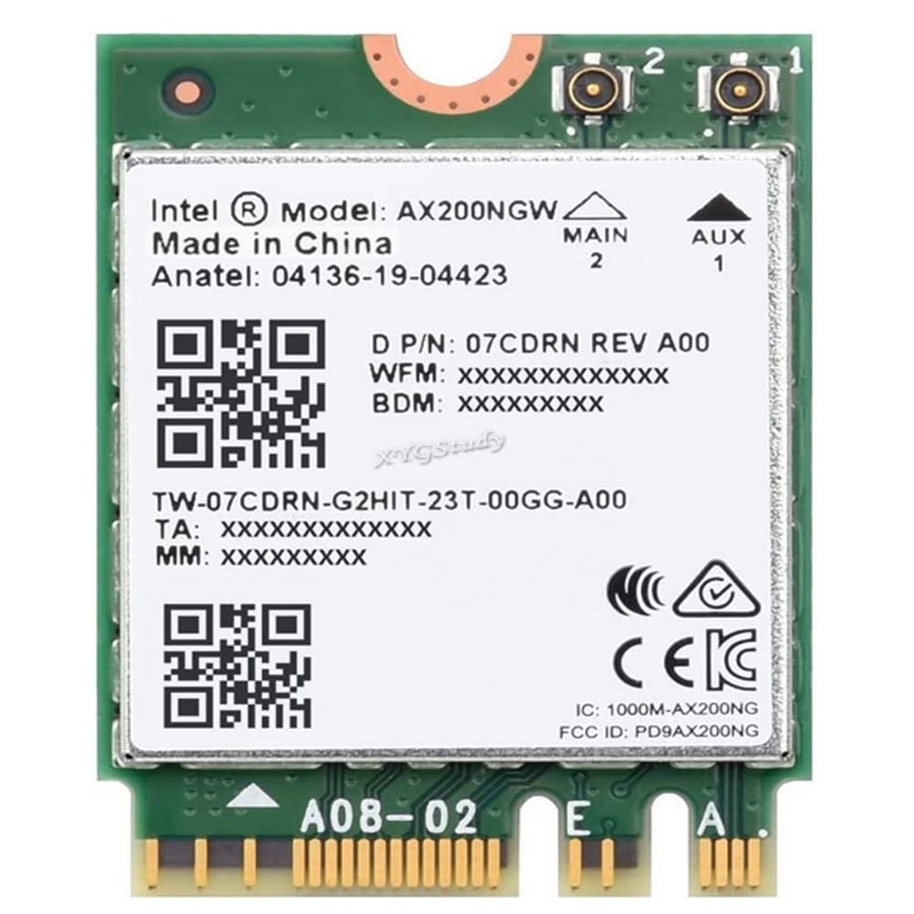 Wireless AX200 NIC Supports 2.4G/5GHz Dual-Band, Gigabit Dual-Band Wi-Fi 6, 802.11AX Standard, Bluetooth 5.2 @XYGStudy (Wireless-AX200)