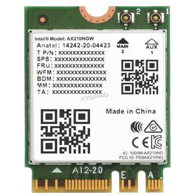 Wireless AX210 NIC, Bluetooth 5.2, Gigabit Tri-Band Wi-Fi 6E, 802.11AX Standard, Supports 2.4G/5G/6GHz Tri-Band @XYGStudy (Wireless-AX210)