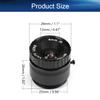 Juvielich 6mm CCTV Camera Lens 720p Pixels 1/3" Security Camera Len for CCTV IP Camera Panoramic CS view 2
