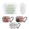 Custom Airpods Pro Case Cover for Apple Personlized Airpod Cases with Keychain Design Your Own Name Photo Logo Shockproof Drop Resistant Airpod Cover Gift for Friend Family (Black) view 1