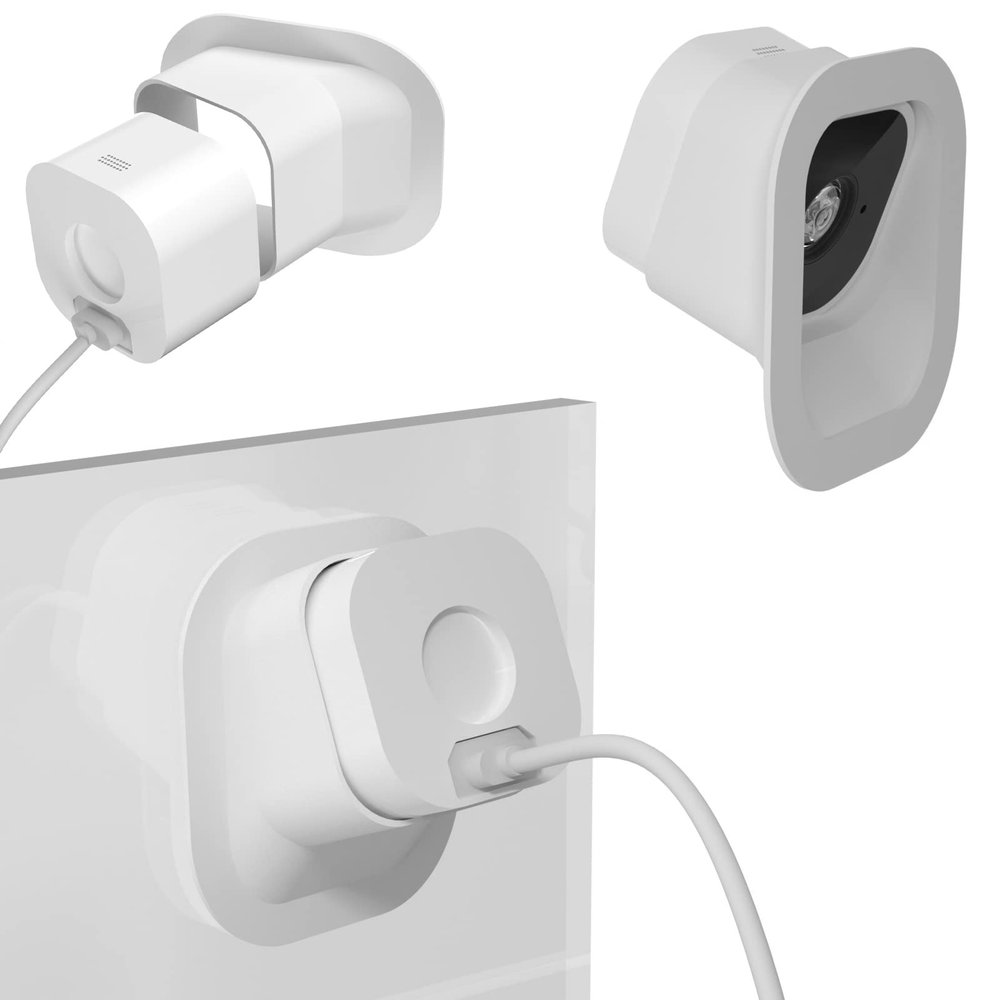 Teccle 2 Pack Angled Window Mount Bracket for Blink Mini, 20 Degrees Tilt (Up/Down/Left/Right), Get Tilt Viewing Angle (Not Compatible with Blink mini 2)