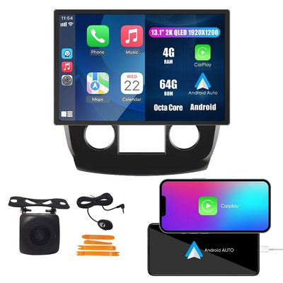 Kunfine Car CarPlay Android Auto Navigation Stereo GPS Radio Reverse Camera Display 13.1" QLED Touchscreen Headunit Tablet Pad Media Player for Buick Enclave 2008-2012, if Applicable Octa Core 4G+64G
