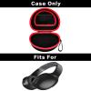 Headphone Case for Skullcandy Crusher/Hesh/Evo Wireless Over-Ear Bluetooth Earphones, for JLab JBuds Lux ANC, for TOZO HT3/HT2 Headphones and More Noise Cancelling Foldable Headset - Box Only (Black) view 2