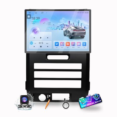 for Ford F-150 Raptor 2009-2014 AUTO AC Car CarPlay Android Auto Navigation Stereo GPS Radio Camera Display 13.1" QLED Touchscreen Headunit Tablet Pad Media Player, if Applicable Octa Core 4G+64G