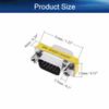 Juvielich DB15 VGA Gender Changer 15 Pin Male to Male 3-Row Mini Gender Changer Coupler Adapter Connector for Serial Applications Black Pack of 10 view 2