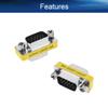 Juvielich DB15 VGA Gender Changer 15 Pin Male to Male 3-Row Mini Gender Changer Coupler Adapter Connector for Serial Applications Black Pack of 10 view 3