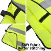 TOPTIE 10 Pack Kids Adjustable Reflective Vests, Reinforced High Visibility-Neon Orange-M view 3