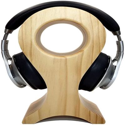 Ryakos Headset Holder Headset Stand Wood Headphones Stand Holder Creative Headset Holder Desk Display Shelf Rack Universal Bracket Earphone Accessories Headphone Stand for Desk (Color : Wood Color)