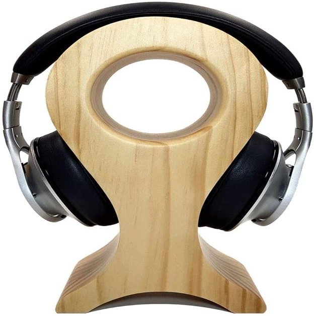 Ryakos Headset Holder Headset Stand Wood Headphones Stand Holder Creative Headset Holder Desk Display Shelf Rack Universal Bracket Earphone Accessories Headphone Stand for Desk (Color : Wood Color)