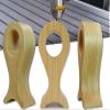Ryakos Headset Holder Headset Stand Wood Headphones Stand Holder Creative Headset Holder Desk Display Shelf Rack Universal Bracket Earphone Accessories Headphone Stand for Desk (Color : Wood Color) view 4