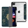 Batianda Case for iPad Pro 12.9-inch 2022 6th M2 /2021 (5rd Generation) / iPad Pro 12.9" 4th/3rd Gen [Built-in Pencil Holder] Shockproof Cover with Clear Transparent Back Shell TPU Bumper, Sun goddess view 1
