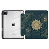 Batianda Case for iPad Pro 12.9-inch 2022 6th M2 /2021 (5rd Generation) / iPad Pro 12.9" 4th/3rd Gen [Built-in Pencil Holder] Shockproof Cover with Clear Transparent Back Shell TPU Bumper, Sun goddess view 3