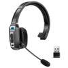 Sarevile Trucker Bluetooth Headset, V5.2 Wireless Headset with Upgraded Microphone AI Noise Canceling, On Ear Bluetooth Headphone with Mute for Driver Office Call Center view 1