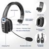 Sarevile Trucker Bluetooth Headset, V5.2 Wireless Headset with Upgraded Microphone AI Noise Canceling, On Ear Bluetooth Headphone with Mute for Driver Office Call Center view 2