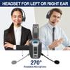 Sarevile Trucker Bluetooth Headset, V5.2 Wireless Headset with Upgraded Microphone AI Noise Canceling, On Ear Bluetooth Headphone with Mute for Driver Office Call Center view 3