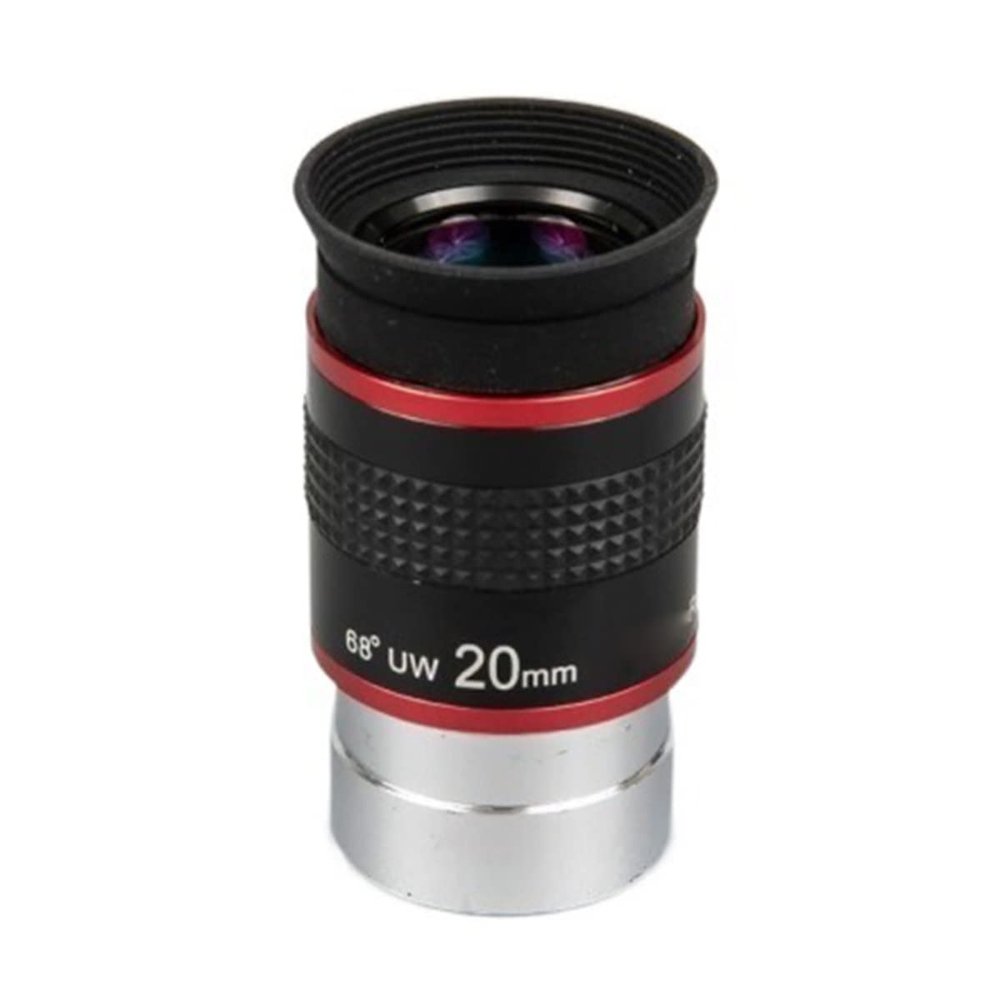 JUIYU Telescope Accessory Set 6 9 15 20mm Telescope Eyepiece 1.25" 68 Degrees for Astronomical Telescope Telescope Camera (Color : 20mm)