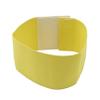 QXPDD Elastic Arm Band Colorful Anti-Off Paste Wristband Football Soccer Captain Armband Player Arm Band Adjustable Player Sports Bands,Yellow view 1