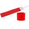 QXPDD Elastic Arm Band Colorful Anti-Off Paste Wristband Football Soccer Captain Armband Player Arm Band Adjustable Player Sports Bands,Red view 2