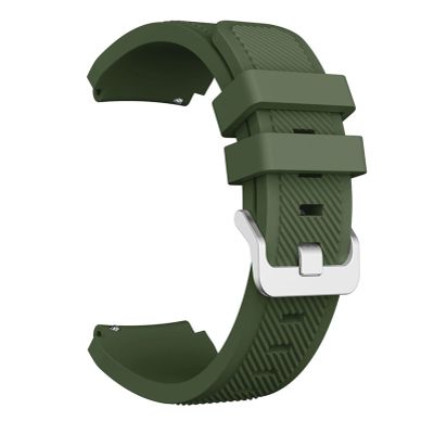 22mm Silicone Strap for Garmin Venu 2/vivoactive 4 Smart Watch Band Sports Bracelets for Garmin Vivoactive 4 Correa Wristband (Color : Army Green, Size : 22MM)