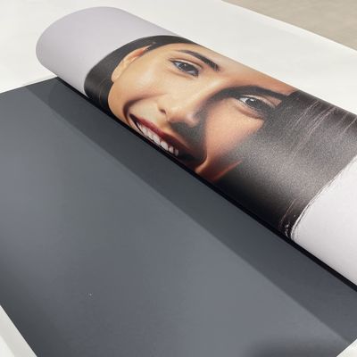 4U Media&Displays 38" x150ft. 1 roll Curl-Free Printable Fabric Banner for Retractable Banner Stand and X Banner Stand(Stand Only) (Curl-Free Fabric)
