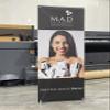 4U Media&Displays 38" x150ft. 1 roll Curl-Free Printable Fabric Banner for Retractable Banner Stand and X Banner Stand(Stand Only) (Curl-Free Fabric) view 2