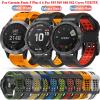 COOVS Silicone Smart Watchband Straps for Garmin Fenix 7 6 6Pro 5 5 Plus 935 945 S60 S62 Bracelet QuickFit 22mm Wristbands (Color : Double Buckle J, Size : Approach S60 S62) view 2