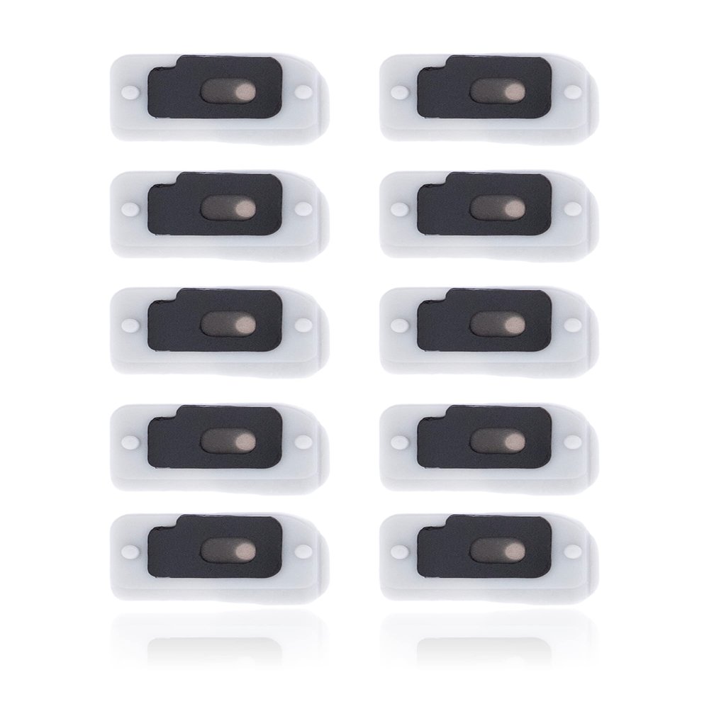 Best Shopper - Replacement Flash Light/Power Flex Bracket with Microphone Mesh Compatible for iPhone 12 Pro (10 Pack)