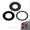 Replacement Back Camera Lens (Glass Only) with Adhesive Compatible for iPhone 13 Pro / 13 Pro Max (3 Piece Set) (Aftermarket Plus) view 4
