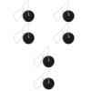 Zerodeko 6pcs Wear-Resistant Sealed Bathtub Stoppers Flexible Silicone Drain Plugs for Bathroom Sink and Tub Black for Hair Catching and Water Sealing view 1