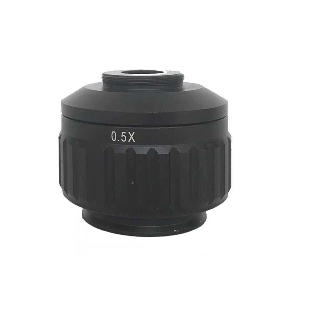 RADHAX Microscope Kit 0.5X C-Mount Lens Adapter 35mm Diameter Field Simul Focal Trinocular Stereo Microscope Microscope Lens Adapters (Color : 45mm Height)