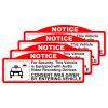 KEANBOLL 4 Pack Car Video Recorder Stickers, (9 x 3.5 cm/W x H) -Camera Audio Video Recording Window Cars Stickers, Double Sided Vinyl Waterproof view 1