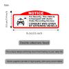 KEANBOLL 4 Pack Car Video Recorder Stickers, (9 x 3.5 cm/W x H) -Camera Audio Video Recording Window Cars Stickers, Double Sided Vinyl Waterproof view 2