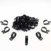 Coufce 50Pcs 1/4 Inch R-Type Cable Clip, P-Style Mounting Clips, Nylon Cable Clip Wire Clamp, Rope Light Screw Mounting Fastener Clips with Pan Head Phillips Screws for Cable Management(Black) view 2