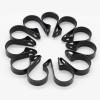 Coufce 50Pcs 1/4 Inch R-Type Cable Clip, P-Style Mounting Clips, Nylon Cable Clip Wire Clamp, Rope Light Screw Mounting Fastener Clips with Pan Head Phillips Screws for Cable Management(Black) view 4